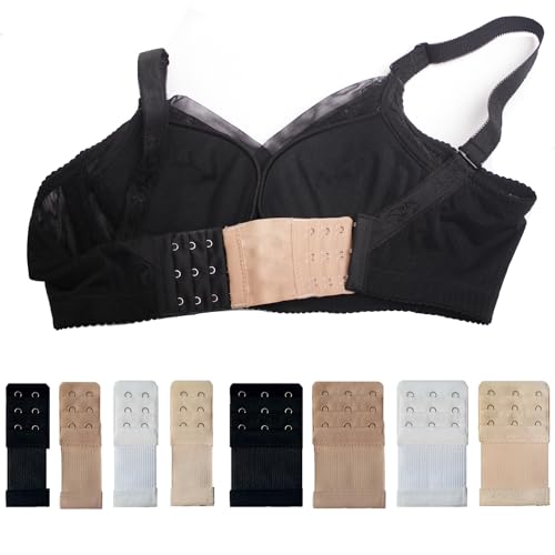 Soutien-gorge d'extension 3 rangs avec 2 et 3 crochets universels | 8 pièces - 6