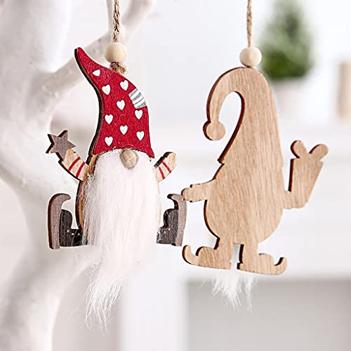 Pendentif Noël GNOME Santa en céramique comme cadeau de table