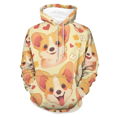 Sweatshirt corgi mignon à manches longues idéal pour vos moments de détente à la maison