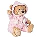 Teddy Hermann 91386 Teddy-Bär Schlafanzugbär rosa 30 cm, Kuscheltier