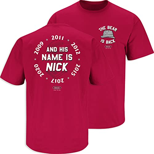 The Bear is Back, and His Name is Nick Cardinal T-Shirt (Sm-5X) (Short Sleeve, Large)