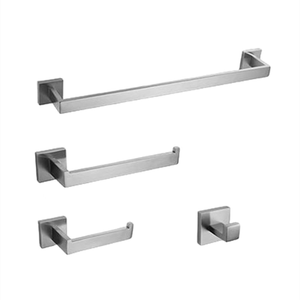 Anneau porte-serviettes en acier inoxydable or brossé pour salle de bain chic