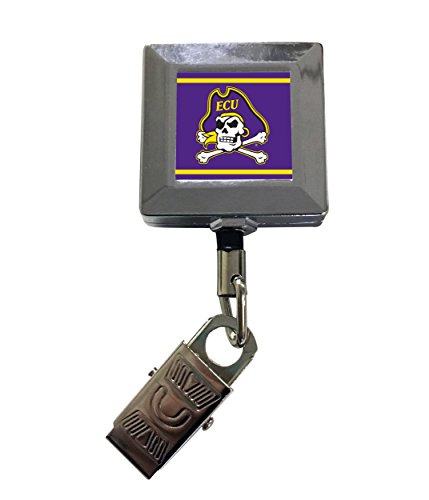 East Carolina Pirates 2-Pack Retractable Badge Holder Officially Licensed Collegiate Product