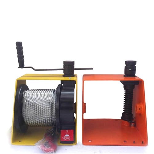 Polipasto manual con freno y cuerda 20-35 m para remolque miniatura 4