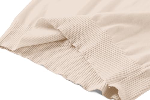 Image of DAIMIDY Womens Cotton Modal Short Sleeve Sweaters Summer Knit Tops | Breathable,Soft,Smooth Feel and Excellent Drape.Fit in Summer,Spring and Fall.