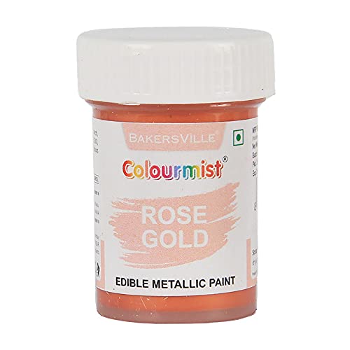 Colourmist Edible Metallic Paint (Rose Gold), For Cake/Icing/Fondant/Craft, 20Gm (B09FSQM37M) Amazon Price History, Amazon Price Tracker