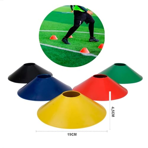 Chapéu Chinês Prato Agilidade 5 unidades Half Cone Treino Funcional, Pratos, Treino Agilidade, Trein