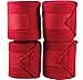 Lift Sports Horse Fleece Bandages/Polo Wraps/Stable Wraps Equestrian Leg Wraps Set of 4 TACK Equestrian Boots Protection (Brown)