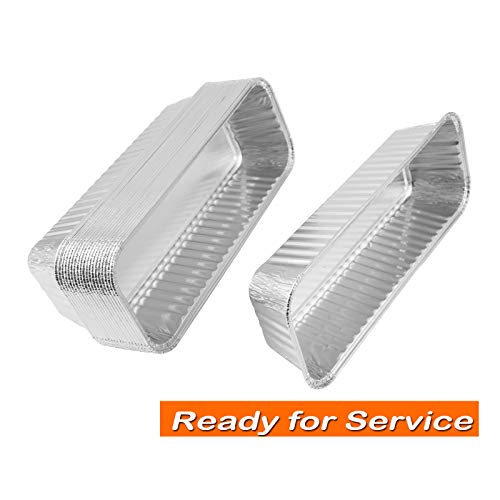 Mixrbbq 20-Pack Grease Liners Heavy-Duty Disposable Aluminum Foil Drip Pans For Camp Chef Portable Grill #TOP4