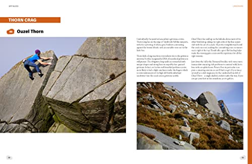 Topo Grit Blocs 100 boulder problems Pennine grimpe précise avec lignes