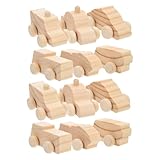 CORHAD 12 Pièces Voitures Bois à Peindre DIY Jouets de Peinture pour Garçon Fille Activités Créatives Artisanales Jouets Voitures Miniatures Éducatifs