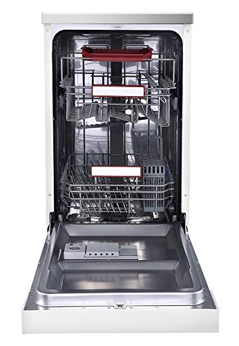 Infiniton DIW-4513X - Lavastoviglie in acciaio inox, larghezza 45 cm (A++, 7 programmi, display LED, Terza Vassoio, controllo elettronico, dimensioni ridotte, 10 servizi, Indicativo