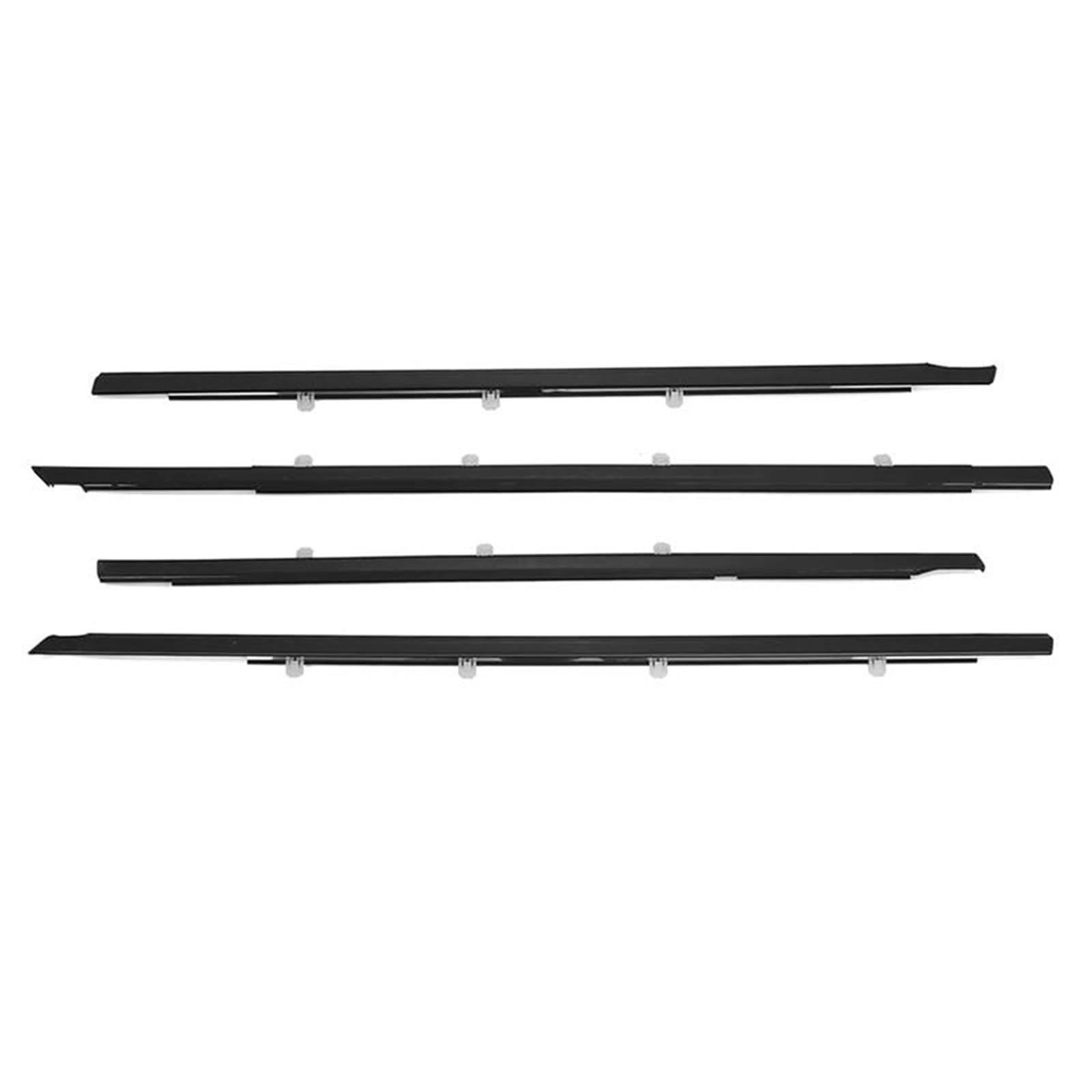 DZSYANJIASM Window Door Seals Car Window Weatherstrips For Accord 2008-2012 Chrome Side Door Moulding Trim Belt Outer Window Glass Sealing Belts Window Weatherstrip