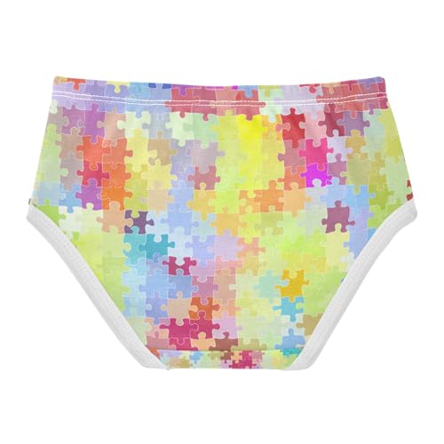 Colorful Puzzle Pieces Toddler Girls's Underwear 2T 202c14232