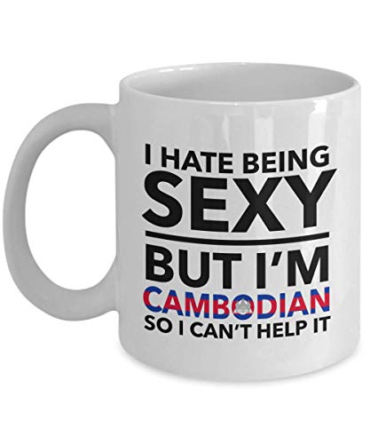 Lsjuee Mug cambodgien - Je déteste être sexy mais je suis cambodgien - Mug Cambodge