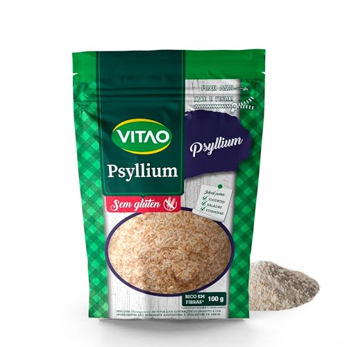 VITAO Psyllium 100g – Fibra Natural Sem Glúten para Alimentação Equilibrada e Uso Versátil
