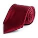 Soild Silk Mens Plain Multi Color Tie, Burgundy