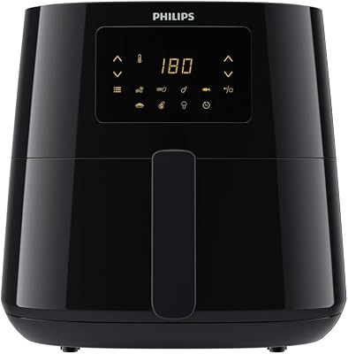 Philips Essential Airfryer XL – 6.2L, Freidora sin Aceite, Tec Rapid Air, Pantalla Táctil, NutriU App (HD9270/90)