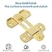 Alise 4 inch Flip Latch Gate Latches, Safety Door Lock for Barn Wood Fence Sliding French Doors,Heavy Duty SUS304 Stainless Steel Gate Hardware Gold Finish,MS9500-G
