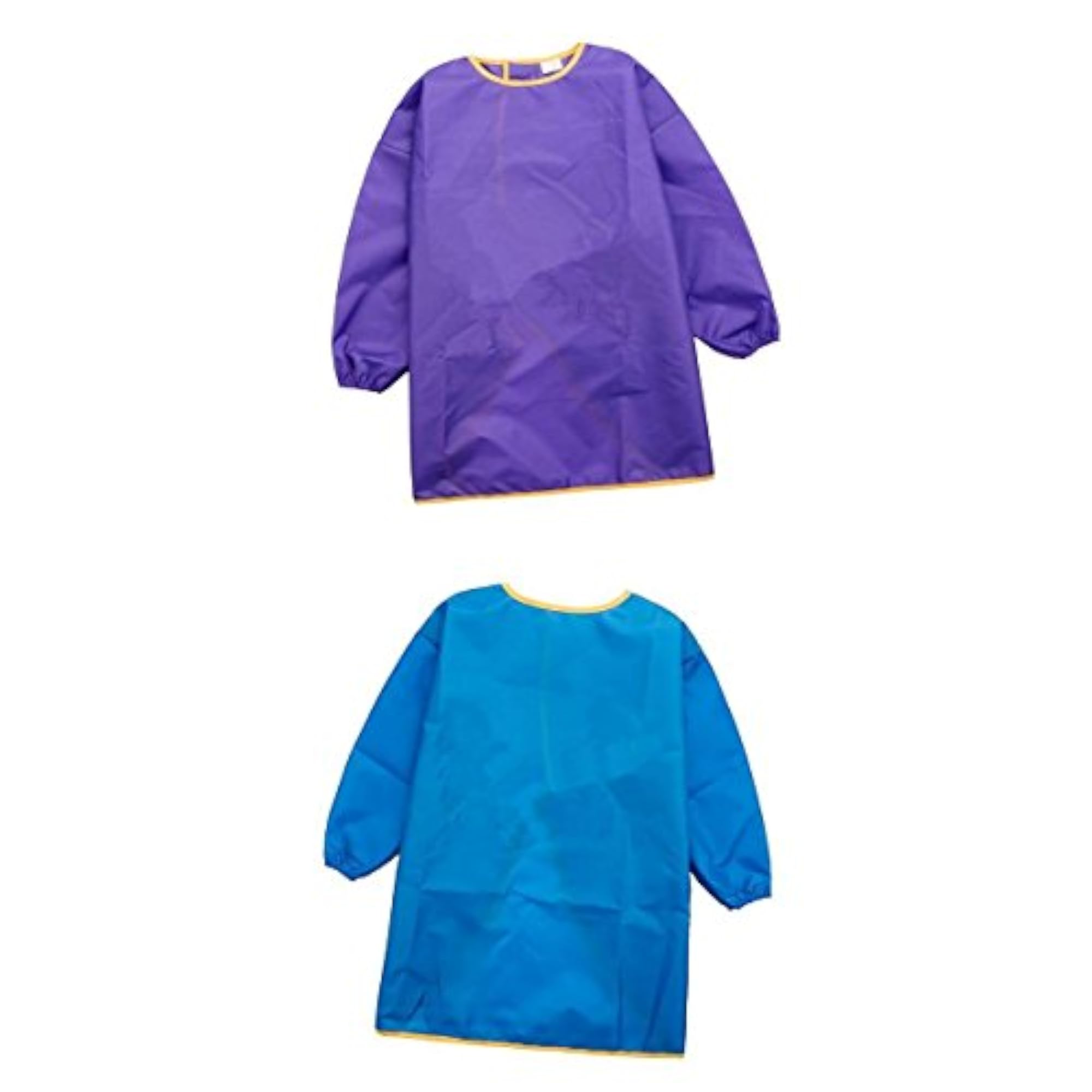Children's Long Sleeve Waterproof Apron, Purple & Blue