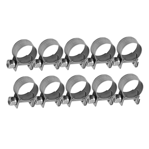 Jubilee Clips Stainless Steel Hose Clamps Set, 13-20mm, 10 Pieces, 304 Grade - Image 4
