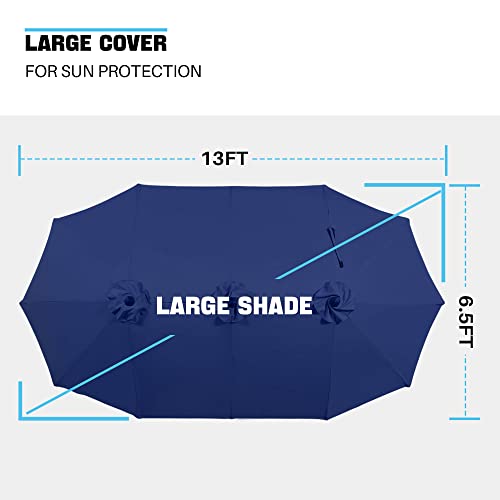 Superjare 13Ft Umbrella Outdoor Patio And Hammock With Stand #TOP3