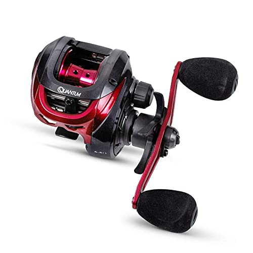 Quantum Pulse 101 SA linkshand Baitcaster Rolle, Multirolle zum Spinnfischen, Baitcasterrolle zum Jiggen & Vertikalangeln