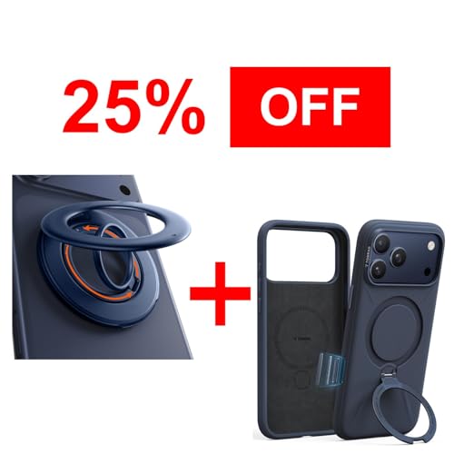 TORRAS Magnetic Stand Case & Magnetic Phone Grip Ring Holder Kickstand