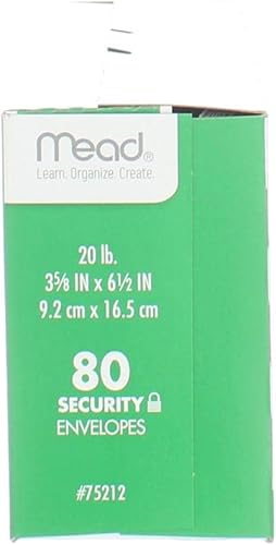 Miniatura 3 de Mead #75212 80CT #6 Sobre blanco (paquete de 3)
