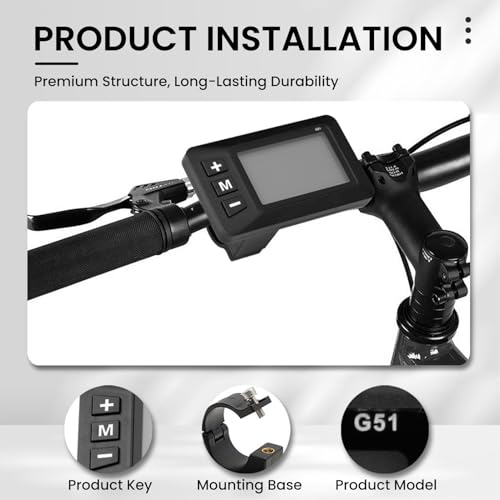 Compteur d'affichage LCD pour vélo électrique 24V 36V 48V avec odomètre - 5