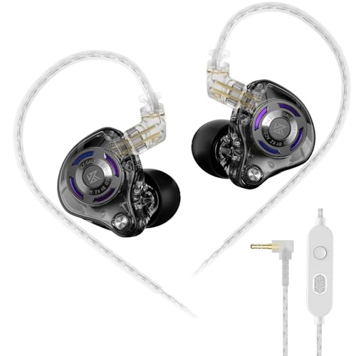 KZ Gale Wired Earbuds with Microphone, HiFi Deep Bass...