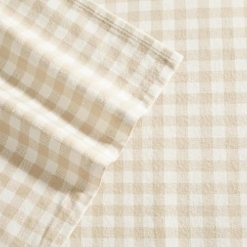 Image of Laura Ashley - Queen Cotton Flannel Sheet Set with Pillowcases