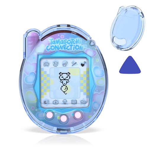 Compatible con Tamagotci Connection: carcasa rígida para PC, fácil de instalar, resistente al amarilleamiento, alta transparencia, resistente a los arañazos, ligera y delgada, incluye palanca de