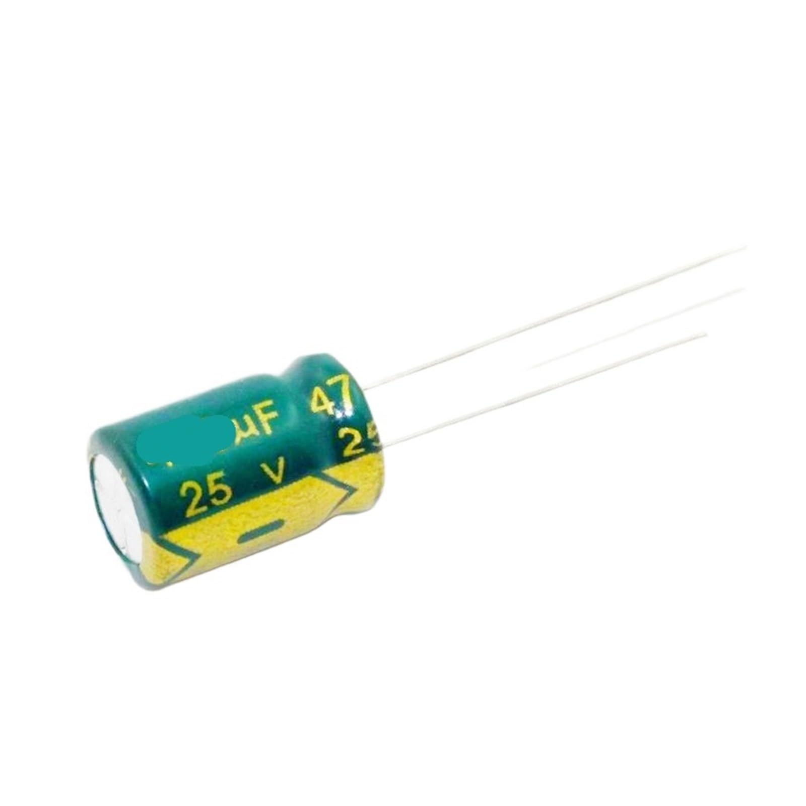 Condensateur électrolytique 25V 470uF haute durabilité 8x12mm