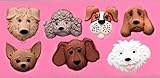 Dog Puppy Faces 7 Cavity Silicone Mold for Fondant, Gum Paste, Chocolate , Crafts