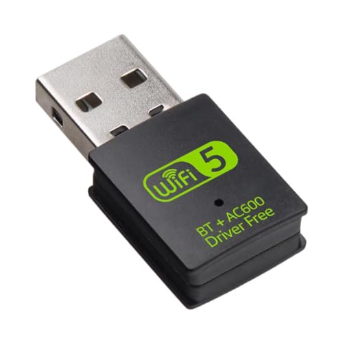 Szyafei Usb Wifi Adapter,600Mbps Usb Wifi Bluetooth Adapter(Includes A Usb To Usb C Adapter),Dual Band 5G/2.4G Wireless Network Adapter For Desktop Laptop Pc,Supports Windows 7/8/8.1/10/Xp。 thumb #1