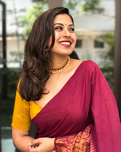 Image of Avantika Fashion Women's Trendy Kanjivaram Soft Lichi Silk Saree With Blouse Piece