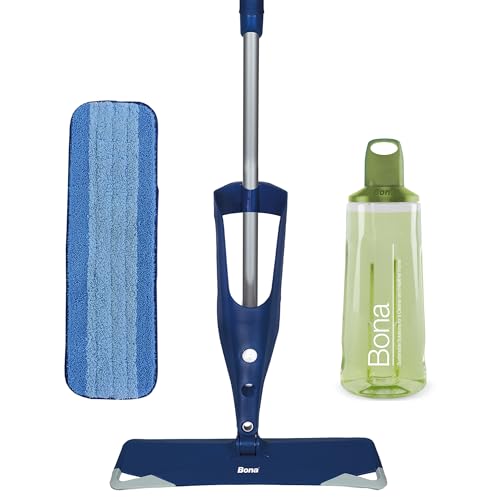 Image of Bona Premium Spray Mop Kit for Hardsurface (Includes 850ml (32 oz) Refill Cartridge & Microfiber Floor Cleaning pad) Marble, Stone, Tile, LVT & Laminate Floor Cleaner for Home Use | Kids & Pets Safe
