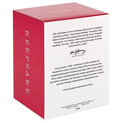 Hallmark Keepsake Christmas Ornament 2021 Year-Dated, Cancer Survivor's Bell, Metal #TOP3