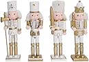 4PCS 18CM Wooden Nutcracker Christmas Decoration - King & Soldier Styles
