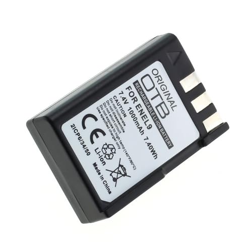 Batería EN-EL9 compatible con Nikon D3000 D5000 D40 D60 repuesto OTB 3