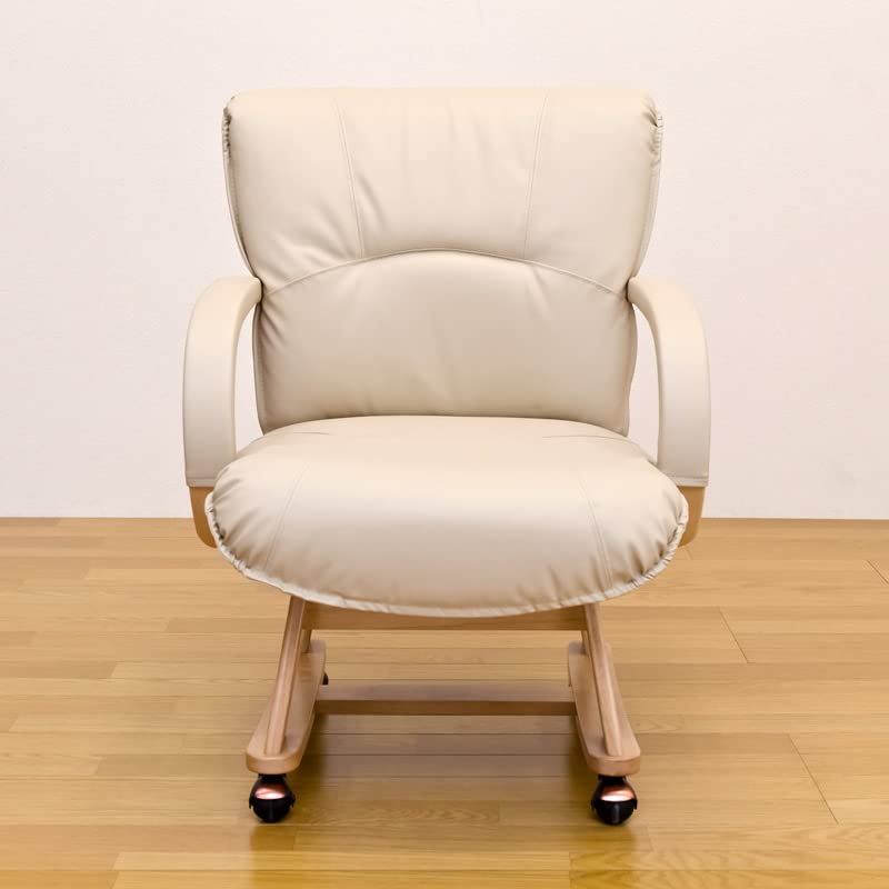 ARIESキャスター付きダイニングチェアナチュラル