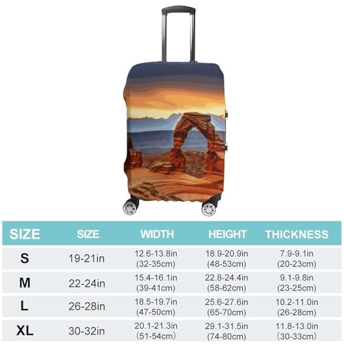 Arches National Park Printed Luggage Cover Protector, Fits 18-32 Inch Luggage2