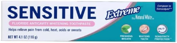 Amazon.com : Extreme Sensitive Fluoride Anticavity Whitening Toothpaste ...