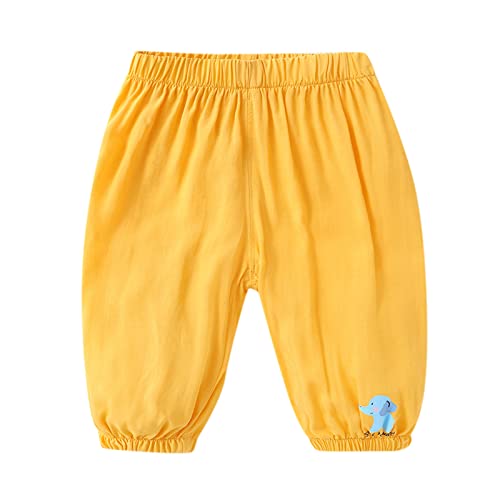 Baby Boys Cartwheel Pants Cute Animals Printed Elastic Waist Soft Harem Pants Cute Breathable Trousers for Toddler Boys