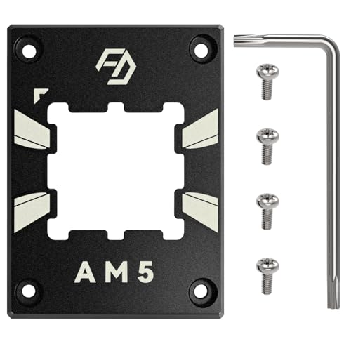 AM5 CPU Contact Frame - Anti-Bending & Cooling Bracket for Ryzen 7000/8000/9000 | Compatible with ASUS/MSI/Gigabyte | High-Performance Aluminum | Easy Installation