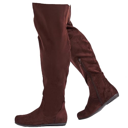 Luoika Women's Extra Wide Calf Over the Knee High Boots.