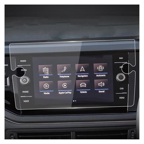 Protection d'écran GPS VW Taigo 2022 contre les rayures quotidiennes sur verre 8 pouces