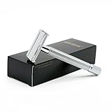 WEISHI Chrome Long Handle Butterfly Open Double Edge Safety Reusable Razor