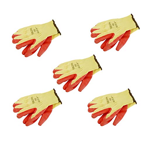 Guantes de protección de látex AB Tools TE696 de 9" para evitar ampollas en jardinería